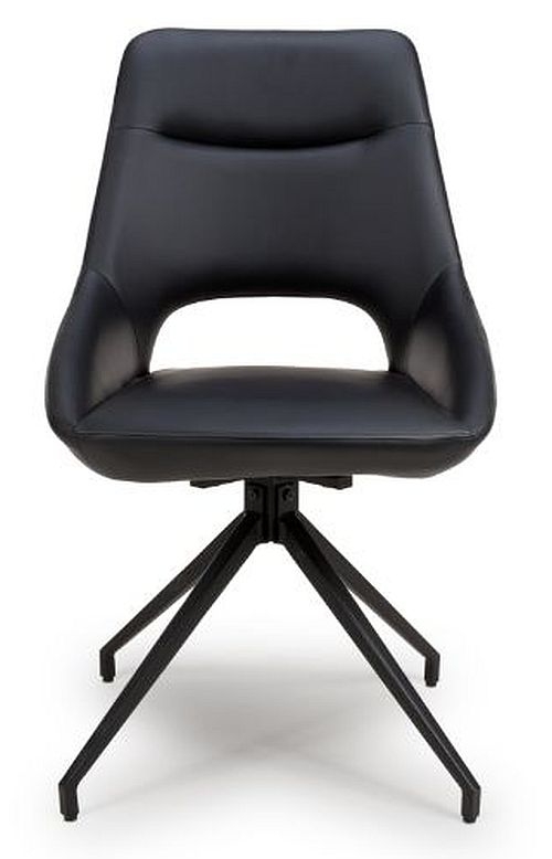 Ace Black Swivel Dining Chair Sold In Pairs