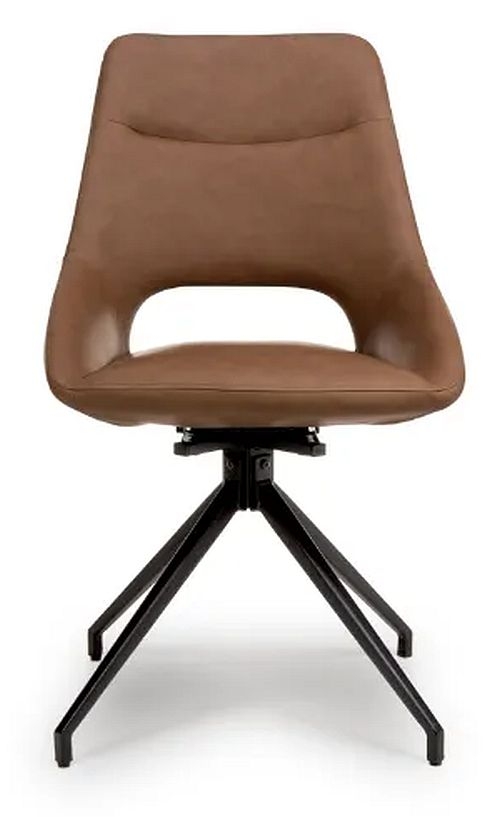 Ace Tan Swivel Dining Chair Sold In Pairs