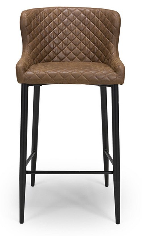 Charlie Carver Brown Faux Leather Barstool Sold In Pairs