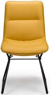 Darcy Ochre Faux Leather Dining Chair Sold In Pairs