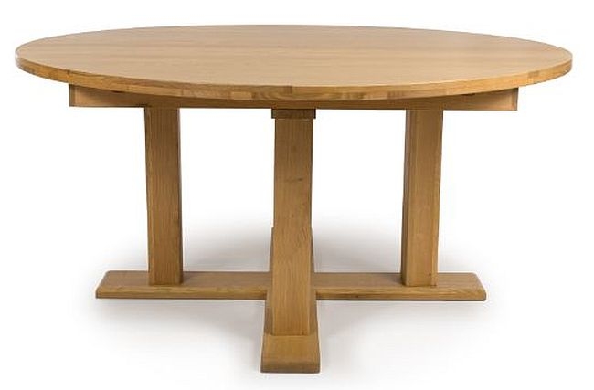 Madrid Oak 160cm Round Dining Table
