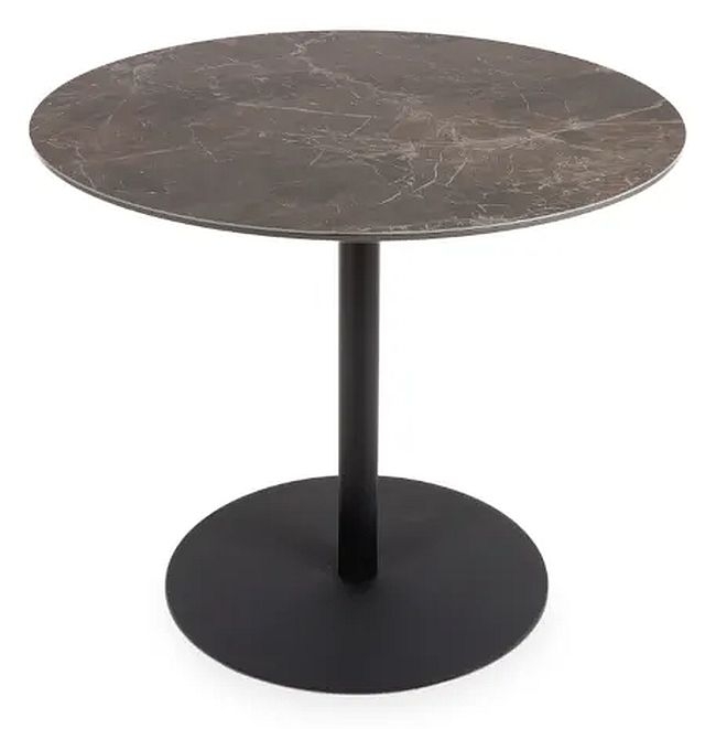 Galaxy Black Marble Effect 90cm Round Dining Table