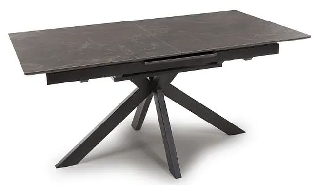 Galaxy Black Marble Effect 160cm200cm Extending Dining Table