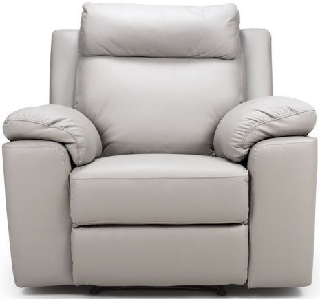 Enzo Putty Leather Recliner Armchair