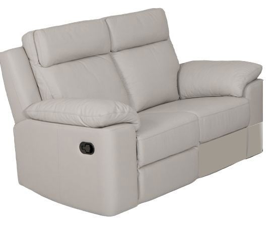 Enzo Putty Leather 2 Seater Recliner Sofa