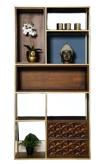 Ivy Mango Wood Bookcase