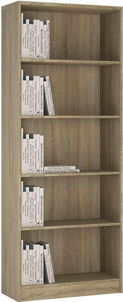 4 You Sonama Oak Tall Wide Bookcase