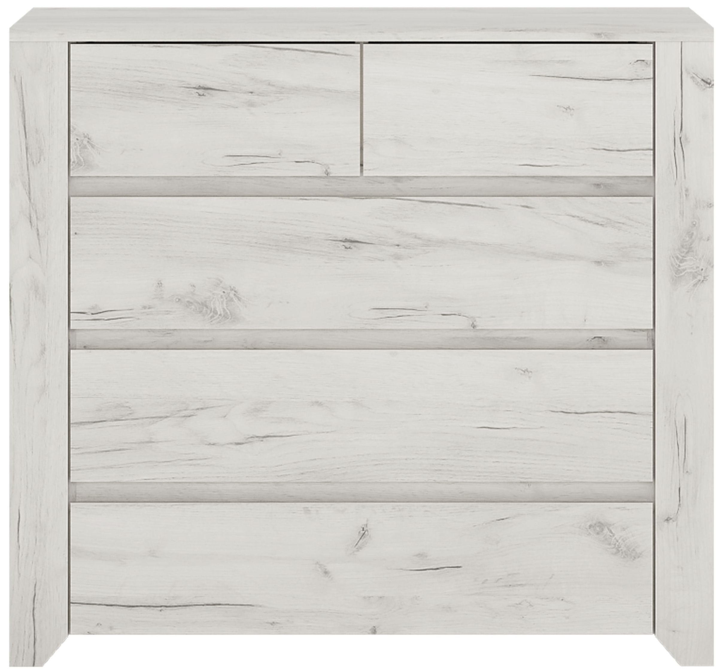 Angel 23 Drawer Chest White Crafted Oak Melamine