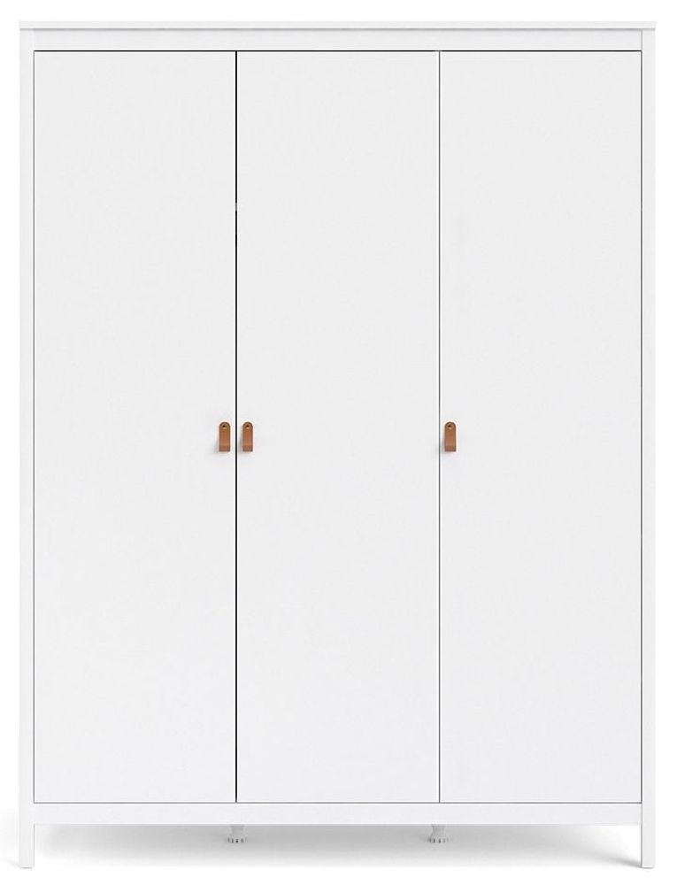 Barcelona White 3 Door Wardrobe