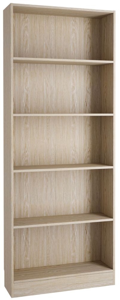 Basic Oak Tall Wide Bookcase