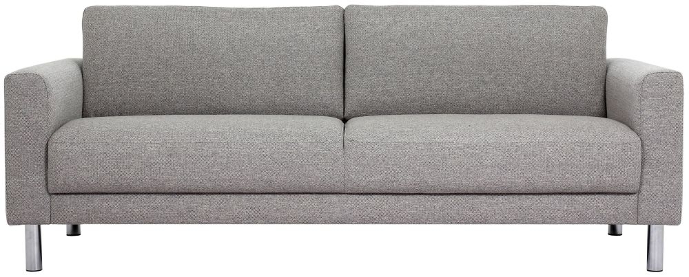 Cleveland Nova Light Grey Fabric 3 Seater Sofa