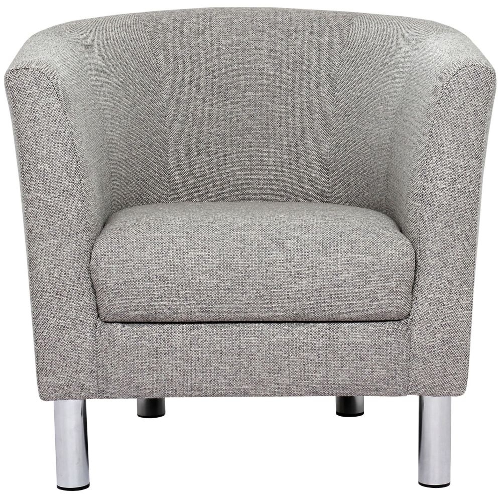 Cleveland Nova Light Grey Fabric Armchair