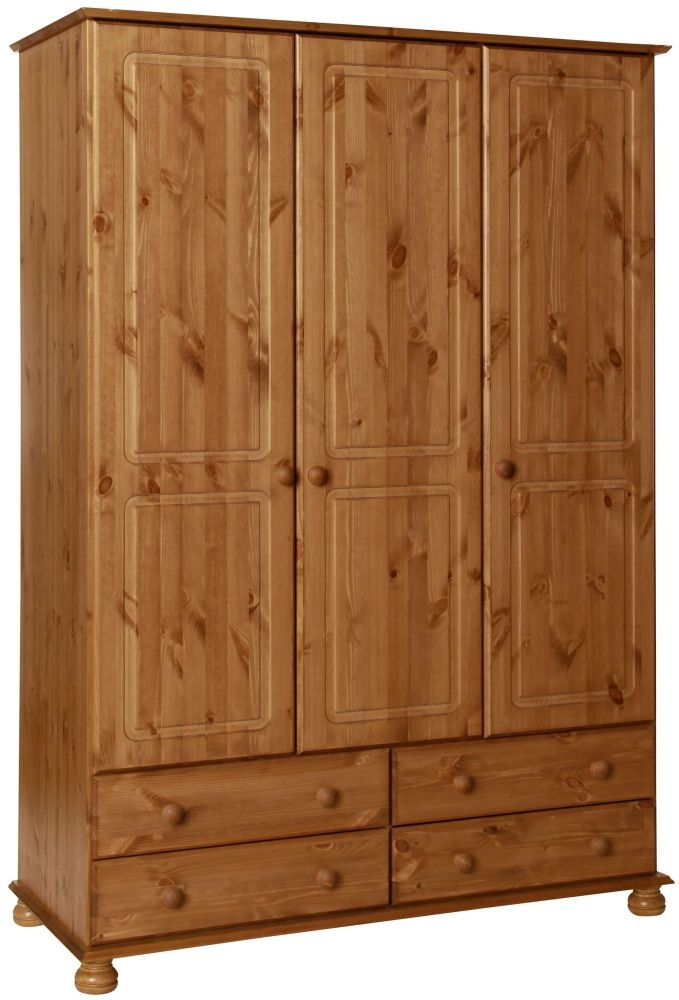 Copenhagen Pine 3 Door Wardrobe