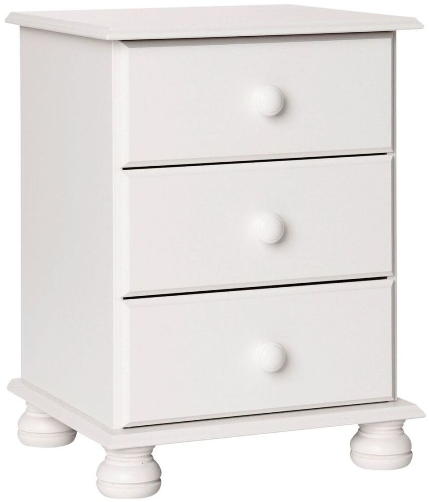 Copenhagen White Bedside Cabinet