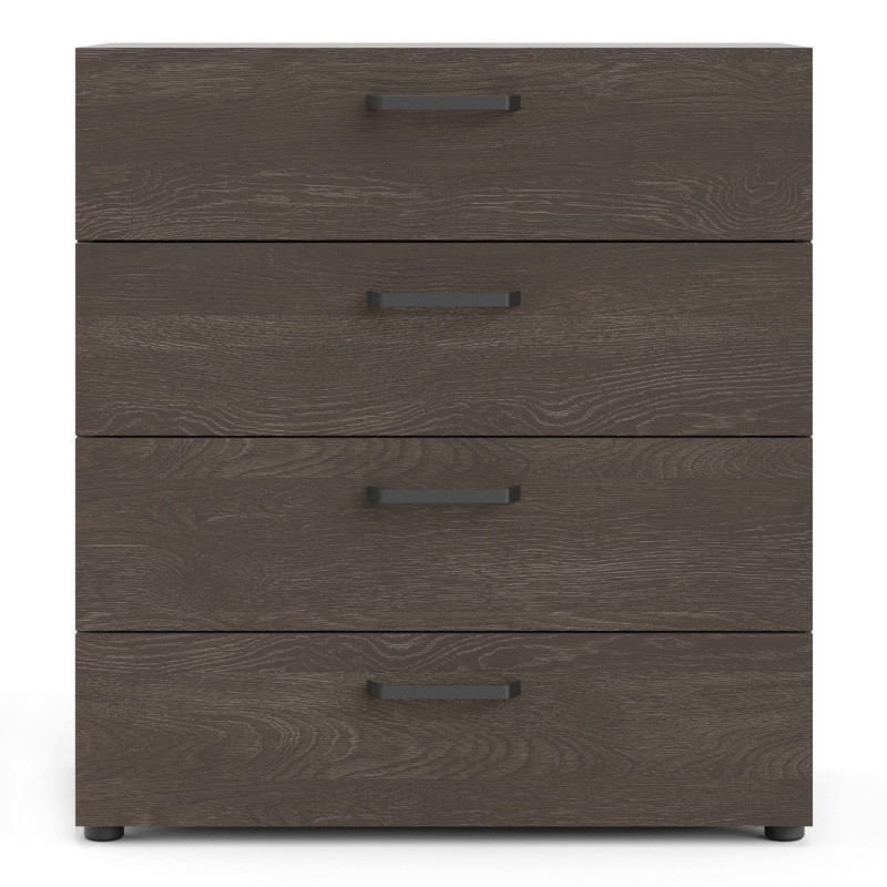 Dallas Rovere Gessato Dark Oak 4 Drawer Chest