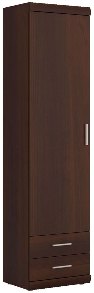 Imperial Tall Display Cabinet Dark Mahogany Melamine