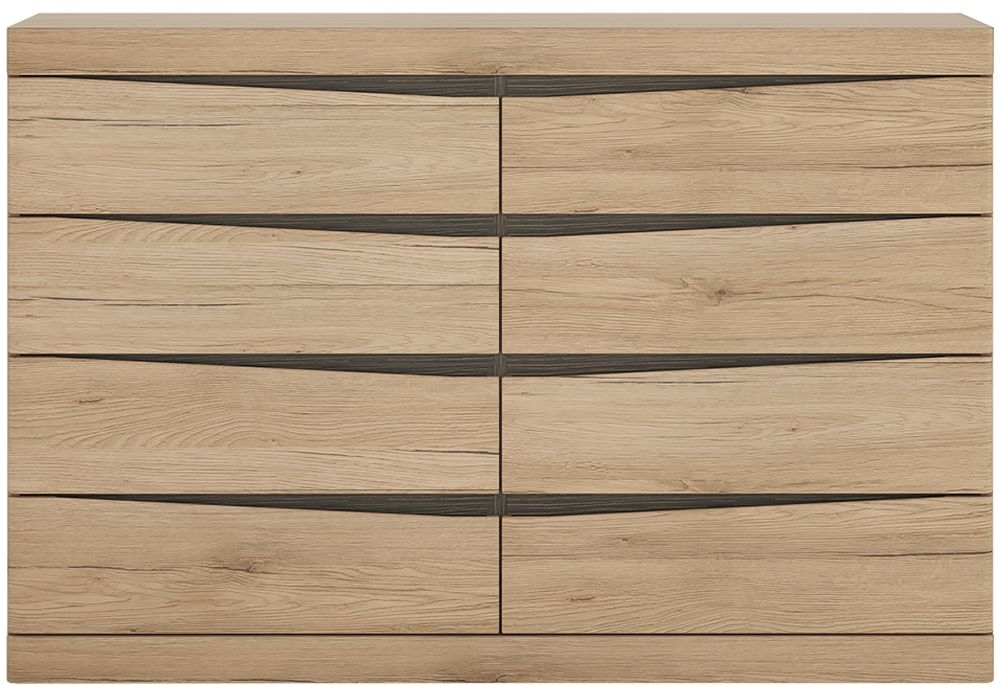 Kensington Oak 44 Drawer Wide Chest