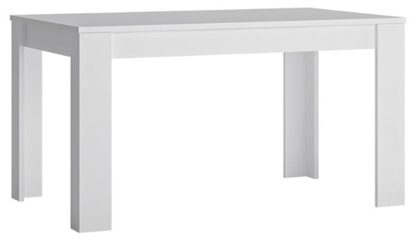 Lyon White High Gloss 140cm180cm Extending Dining Table