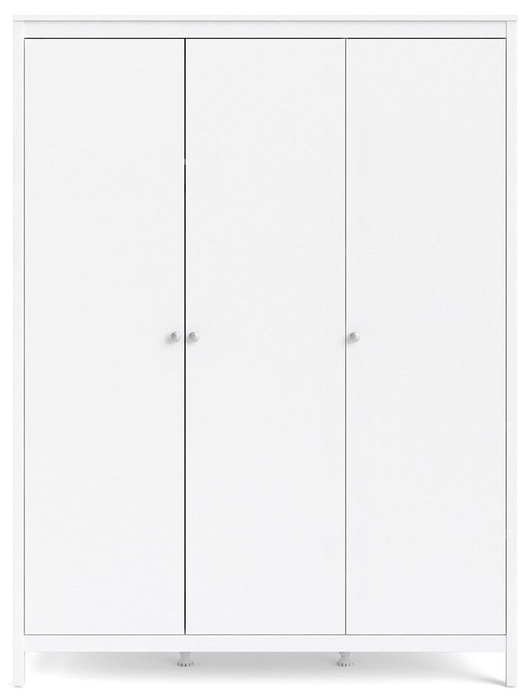 Madrid White 3 Door Wardrobe