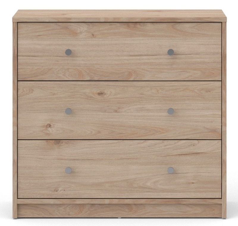 May Jackson Hickory Oak 3 Drawer Chest