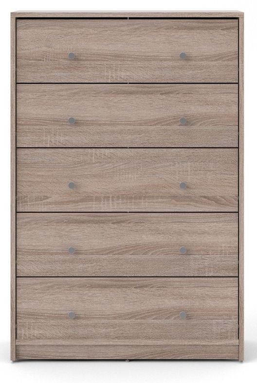 May Truffle Oak 5 Drawer Chest