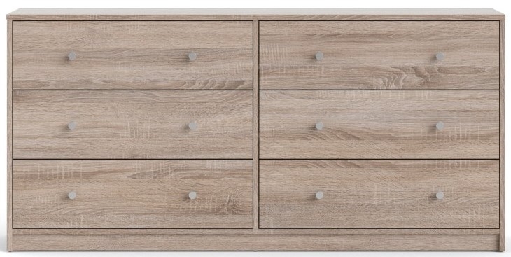 May Truffle Oak 6 Drawer Chest