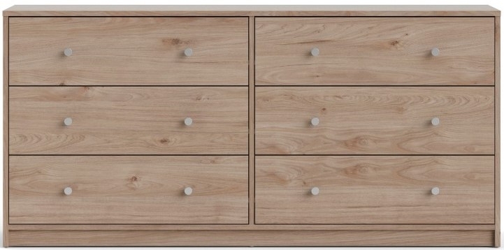 May Jackson Hickory Oak 6 Drawer Chest