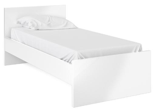 Naia Single Bed 3ft In White High Gloss