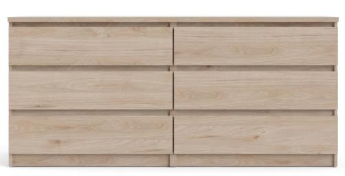 Naia Jackson Hickory Oak 6 Drawer Chest