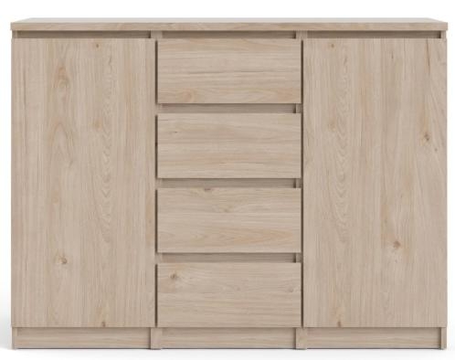 Naia Jackson Hickory Oak 2 Door 4 Drawer Sideboard