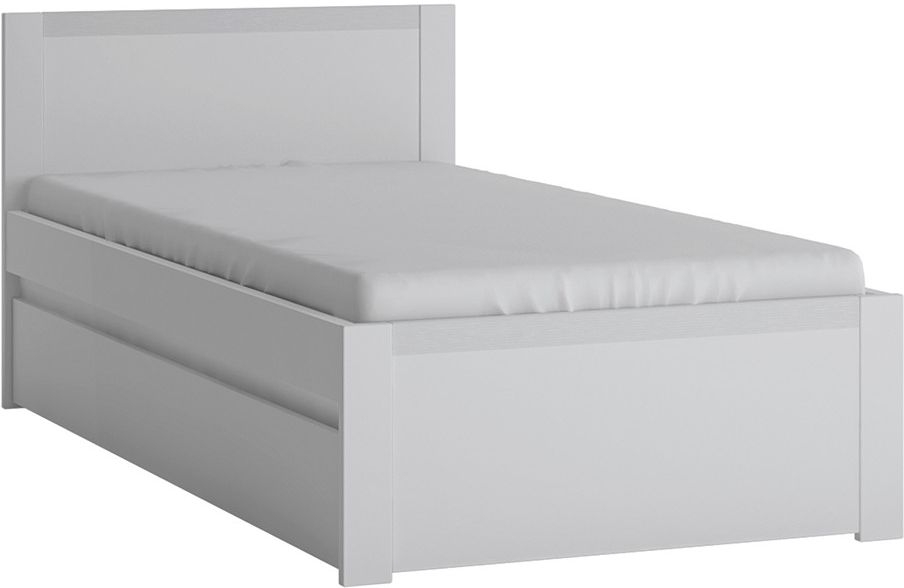 Novi Alpine White Storage 3ft Bed