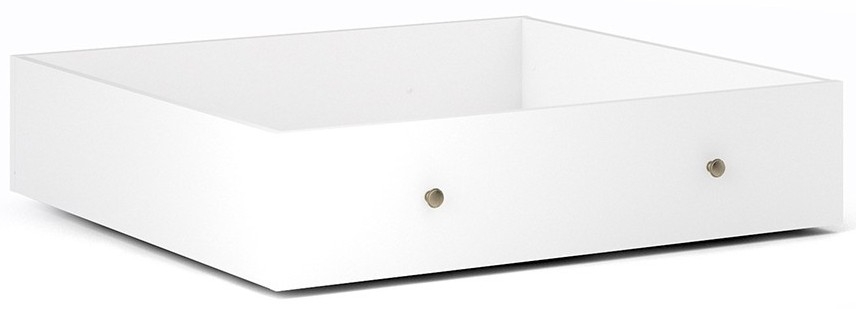 Paris White Underbed Storage Drawer For Single Bed