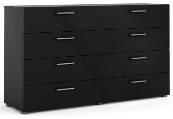 Pepe Black 8 Drawer Wide Chest