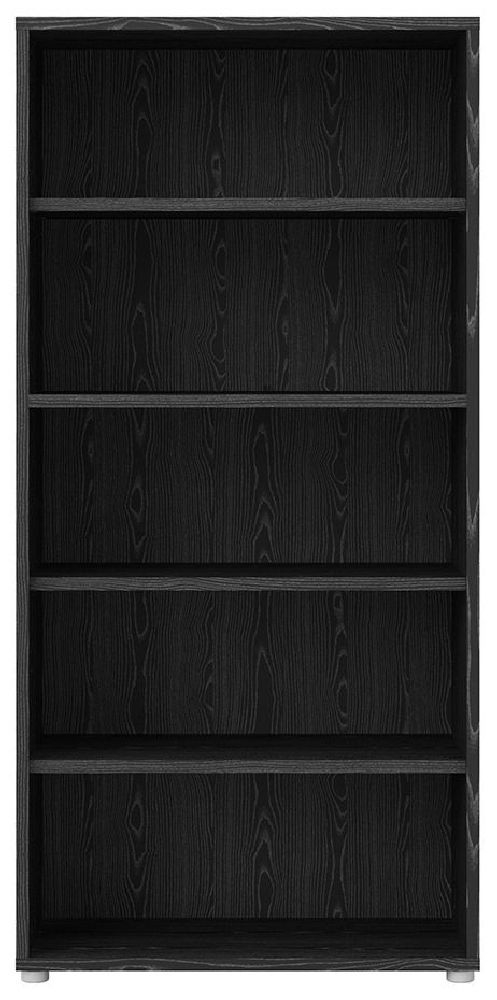 Prima Black 4 Shelves Open Bookcase