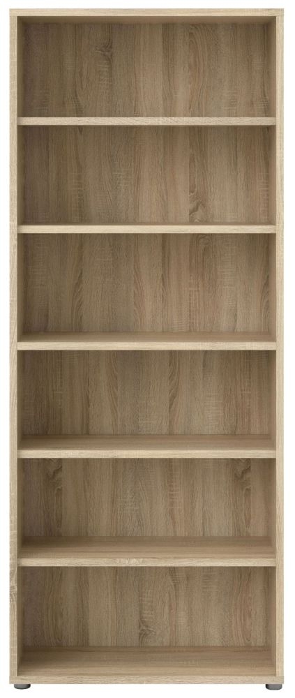 Prima Oak 5 Shelves Open Bookcase