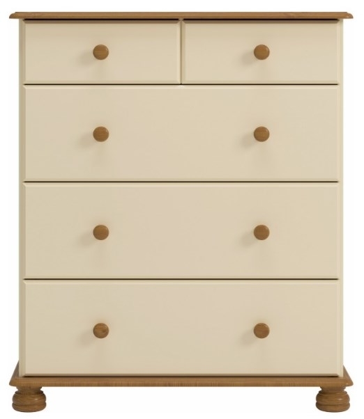 Richmond Cream And Pine 23 Drawer Deep Chest