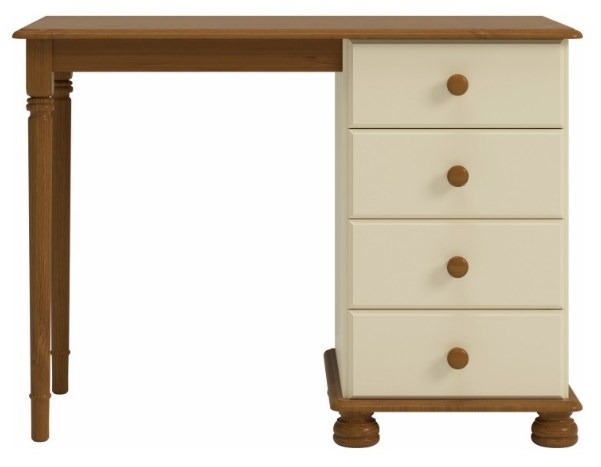 Richmond Cream And Pine 4 Drawer Dressing Table
