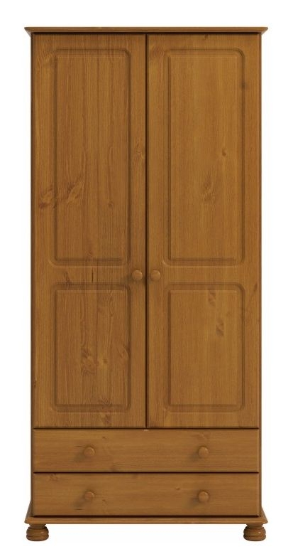 Richmond Pine 2 Door 2 Drawer Combi Wardrobe