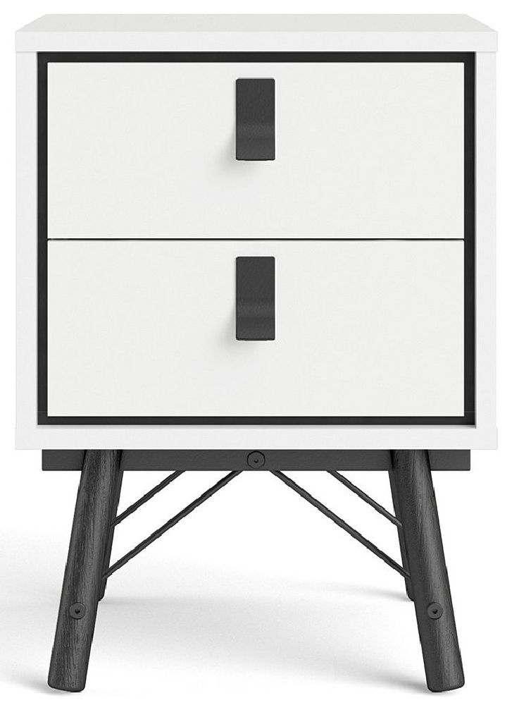 Ry Matt White Bedside Cabinet