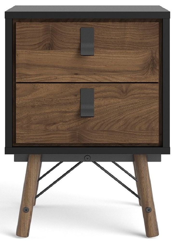 Ry Walnut Bedside Cabinet