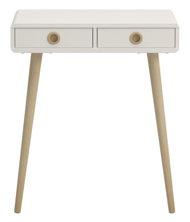 Softline Off White 2 Drawer Low Console Table