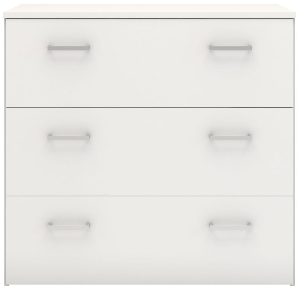 Space White 3 Drawer Chest
