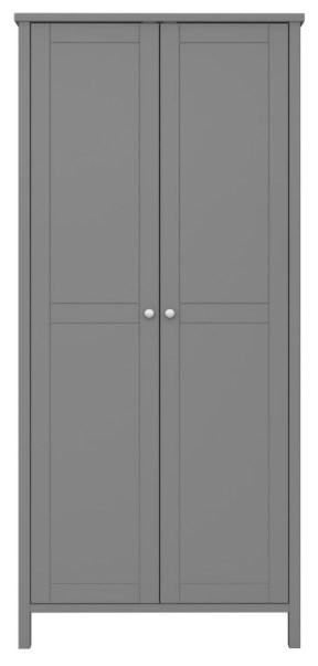 Tromso Grey 2 Door Wardrobe