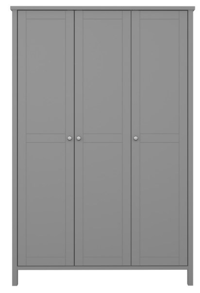 Tromso Grey 3 Door Wardrobe
