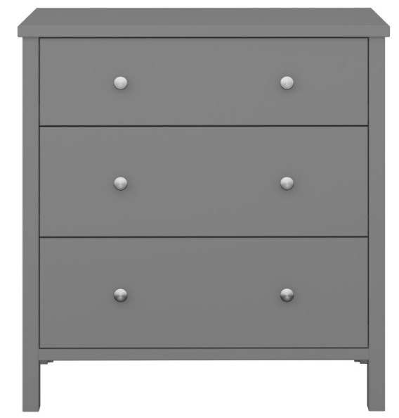 Tromso Grey 3 Drawer Chest