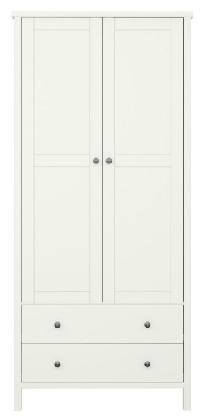 Tromso Off White 2 Door 2 Drawer Combi Wardrobe