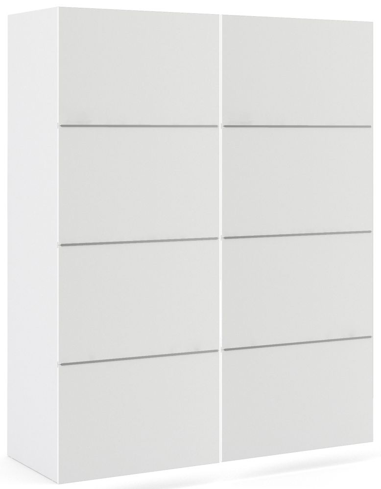 Verona 2 Door Sliding Wardrobe W 120cm White