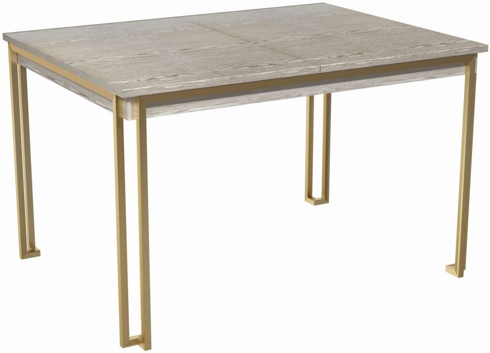 Gillmore Space Federico Weathered Oak 120cm160cm Rectangular Extending Dining Table