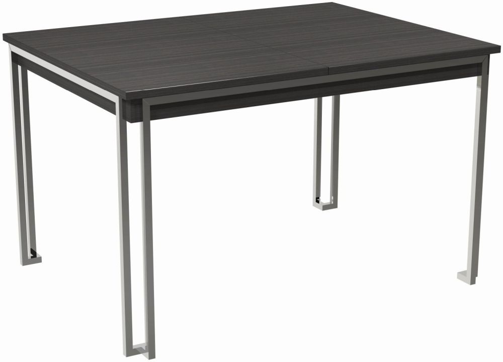 Gillmore Space Federico Wenge 120cm160cm Extending Dining Table With Polished Chrome Frame