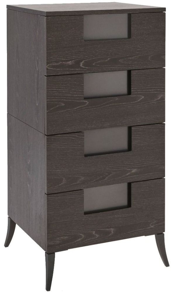 Gillmore Space Fitzroy Charcoal 4 Drawer Narrow Chest